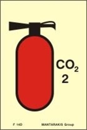 Снимка на FIRE EXTINGUISHER CO2 SIGN 15X10