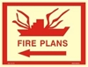 Picture of FIRE PLANS-LEFT ARROW SIGN     30x40