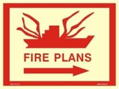 Εικόνα της FIRE PLANS-RIGHT ARROW 30X40