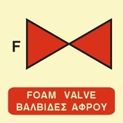 Εικόνα της FOAM VALVE SIGN   15x15