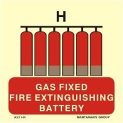 Εικόνα της GAS FIXED FIRE EXTINGUISHING BATTERY 15X15