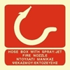 Εικόνα από HOSE BOX WITH SPRAY/ JET FIRE NOZZLE SIGN    15x15