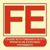 Picture of LOCKER WITH FIREMAN'S OUTFIT SIGN   15x15
