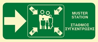 Εικόνα της MUSTER STATION SIGN 15X35