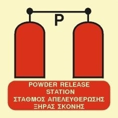 Εικόνα της POWDER RELEASE STATION SIGN   15x15