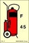 Εικόνα της WHEELED FOAM FIRE EXTINGUISHER (F45) 15X10