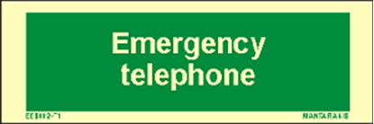 Εικόνα της Text Emergency Telephone 5 x 15