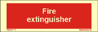 Picture of Text Fire Extinguisher 5 x 15