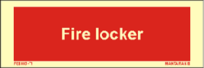 Picture of Text Fire Locker 5 x 15