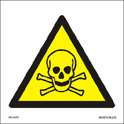 Εικόνα της Warning Toxic material 15 x 15