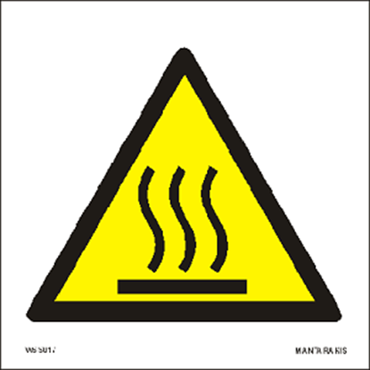 Εικόνα της Warning  Hot surface 15 x 15