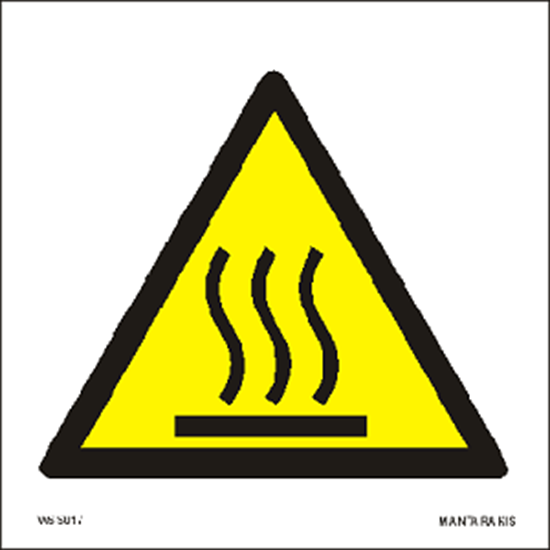 Picture of Warning  Hot surface 15 x 15
