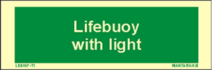 Εικόνα της Text Lifebuoy with Light 5 x 15
