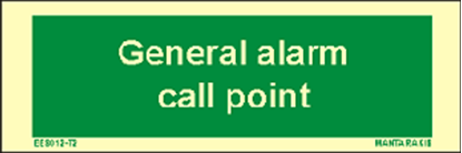 Εικόνα της Text General Alarm Call Point 5 x 15