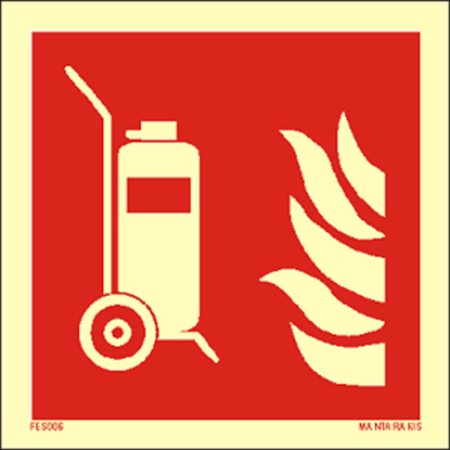 Εικόνα της Wheeled fire extinguisher 15 x 15