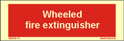 Снимка на Text Wheeled Fire Extinguisher 5 x 15