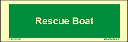 Εικόνα της Text Rescue Boat 5 x 15