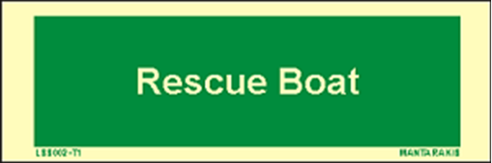 Снимка на Text Rescue Boat 5 x 15