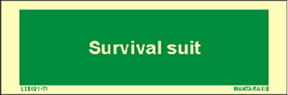 Εικόνα της Text Survival Suit 5 x 15